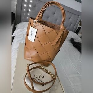 Etienne Aigner woven leather bag